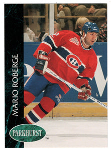 Mario Roberge - Montreal Canadiens (NHL Hockey Card) 1992-93 Parkhurst # 322 Mint