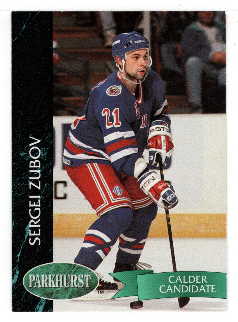 Sergei Zubov RC - New York Rangers (NHL Hockey Card) 1992-93 Parkhurst # 351 Mint