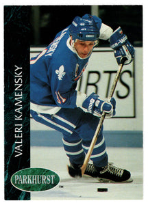 Valeri Kamensky - Quebec Nordiques (NHL Hockey Card) 1992-93 Parkhurst # 377 Mint