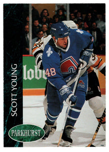 Scott Young - Quebec Nordiques (NHL Hockey Card) 1992-93 Parkhurst # 383 Mint