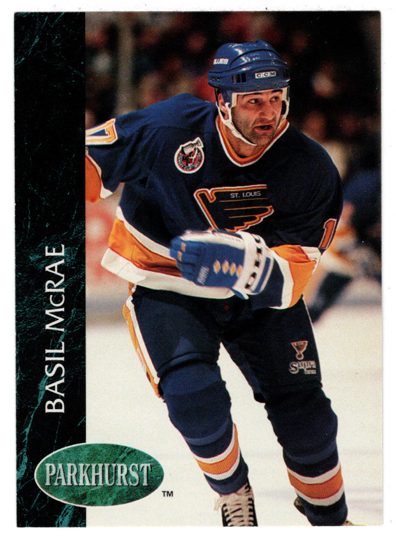 Basil McRae - St. Louis Blues (NHL Hockey Card) 1992-93 Parkhurst # 391 Mint