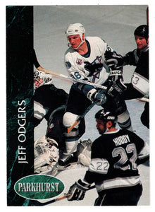 Jeff Odgers - San Jose Sharks (NHL Hockey Card) 1992-93 Parkhurst # 398 Mint
