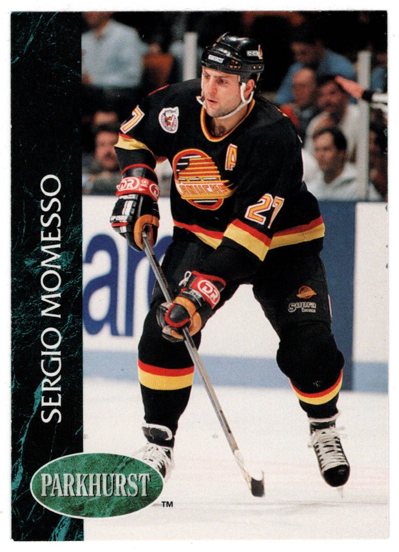 Sergio Momesso - Vancouver Canucks (NHL Hockey Card) 1992-93 Parkhurst # 421 Mint
