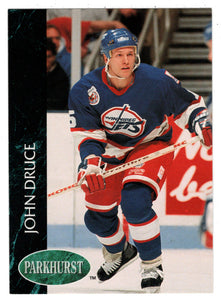 John Druce - Winnipeg Jets (NHL Hockey Card) 1992-93 Parkhurst # 437 Mint