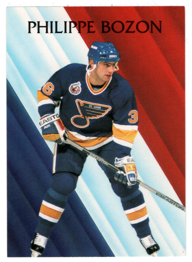 Philippe Bozon - St. Louis Blues - Interntaional Rising Star (NHL Hockey Card) 1992-93 Parkhurst # 452 Mint