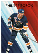Philippe Bozon - St. Louis Blues - Interntaional Rising Star (NHL Hockey Card) 1992-93 Parkhurst # 452 Mint