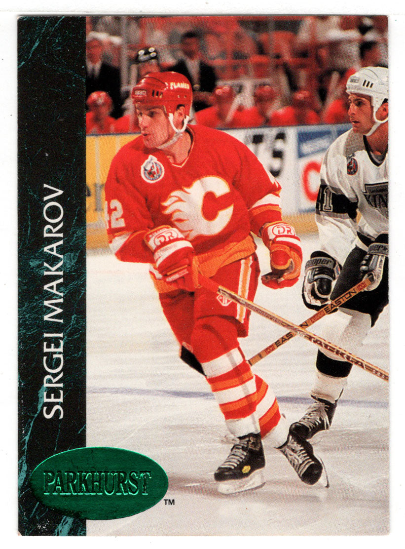 Sergei Makarov - Calgary Flames - Emerald Ice (NHL Hockey Card) 1992-93 Parkhurst # 25 Mint