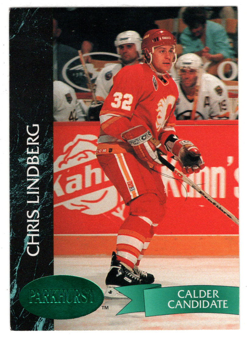 Chris Lindberg - Calgary Flames - Emerald Ice (NHL Hockey Card) 1992-93 Parkhurst # 27 Mint