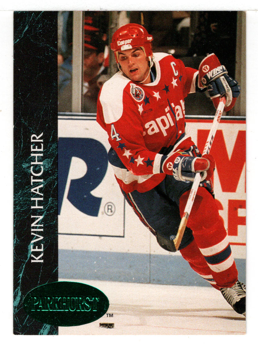 Kevin Hatcher - Washington Capitals - Emerald Ice (NHL Hockey Card) 1992-93 Parkhurst # 198 Mint