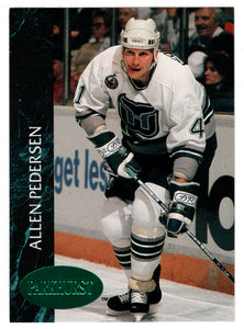 Allen Pedersen - Hartford Whalers - Emerald Ice (NHL Hockey Card) 1992-93 Parkhurst # 300 Mint