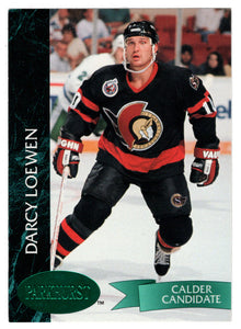 Darcy Loewen - Ottawa Senators - Emerald Ice (NHL Hockey Card) 1992-93 Parkhurst # 355 Mint