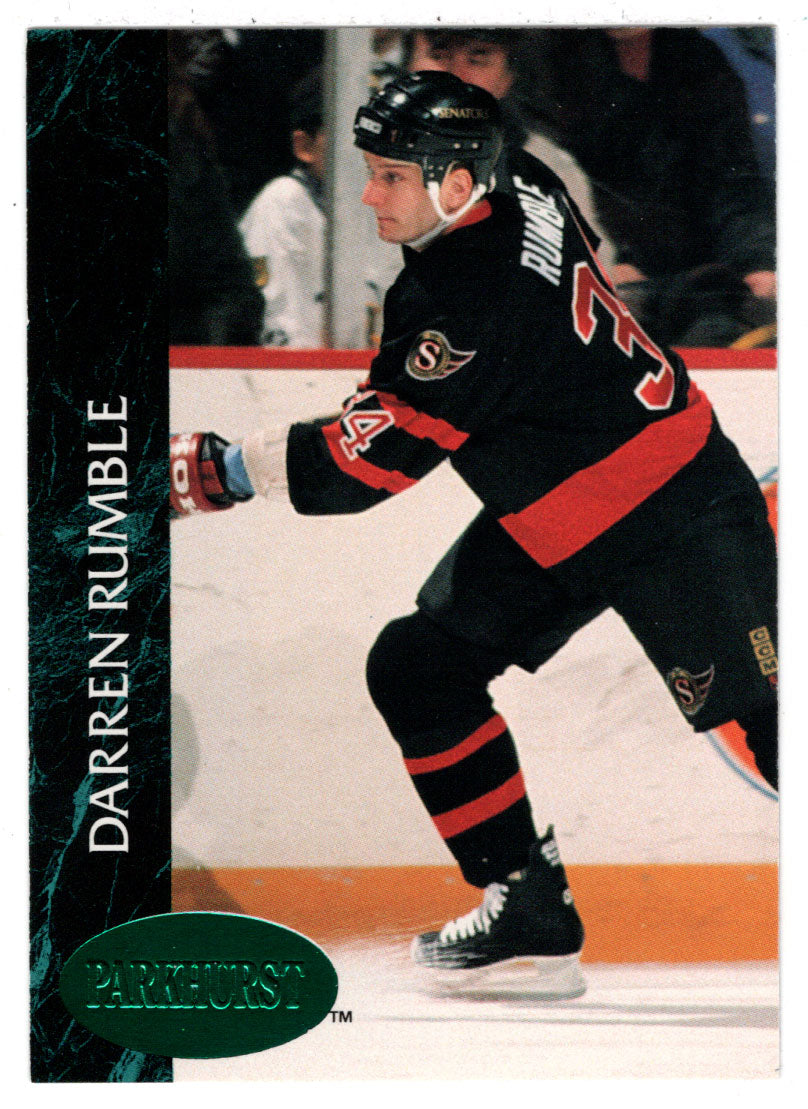 Darren Rumble - Ottawa Senators - Emerald Ice (NHL Hockey Card) 1992-93 Parkhurst # 356 Mint