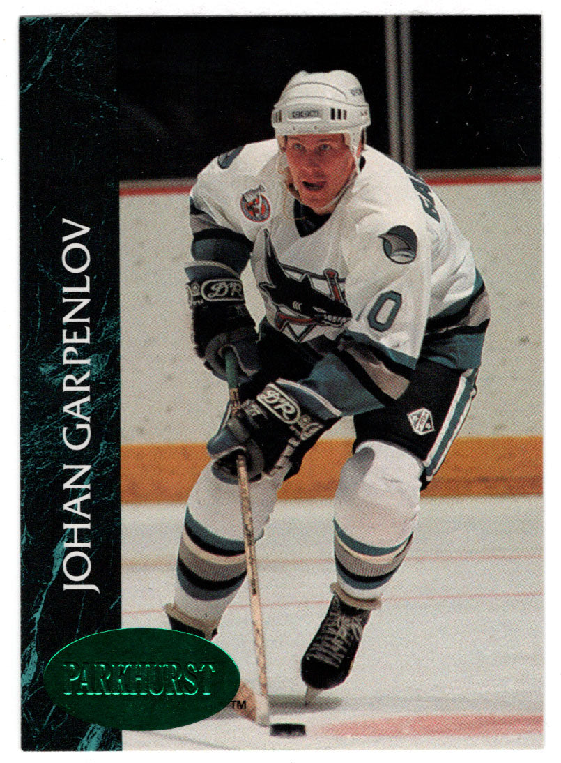 Johan Garpenlov - San Jose Sharks - Emerald Ice (NHL Hockey Card) 1992-93 Parkhurst # 397 Mint