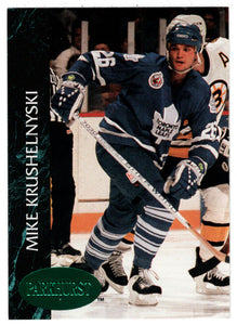 Mike Krushelnyski - Toronto Maple Leafs - Emerald Ice (NHL Hockey Card) 1992-93 Parkhurst # 411 Mint