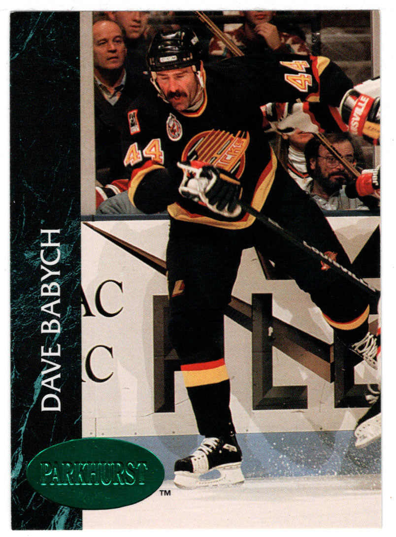 Dave Babych - Vancouver Canucks - Emerald Ice (NHL Hockey Card) 1992-93 Parkhurst # 424 Mint