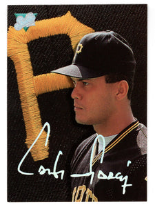 Carlos Garcia - Pittsburgh Pirates (MLB Baseball Card) 1993 Leaf Studio # 49 Mint