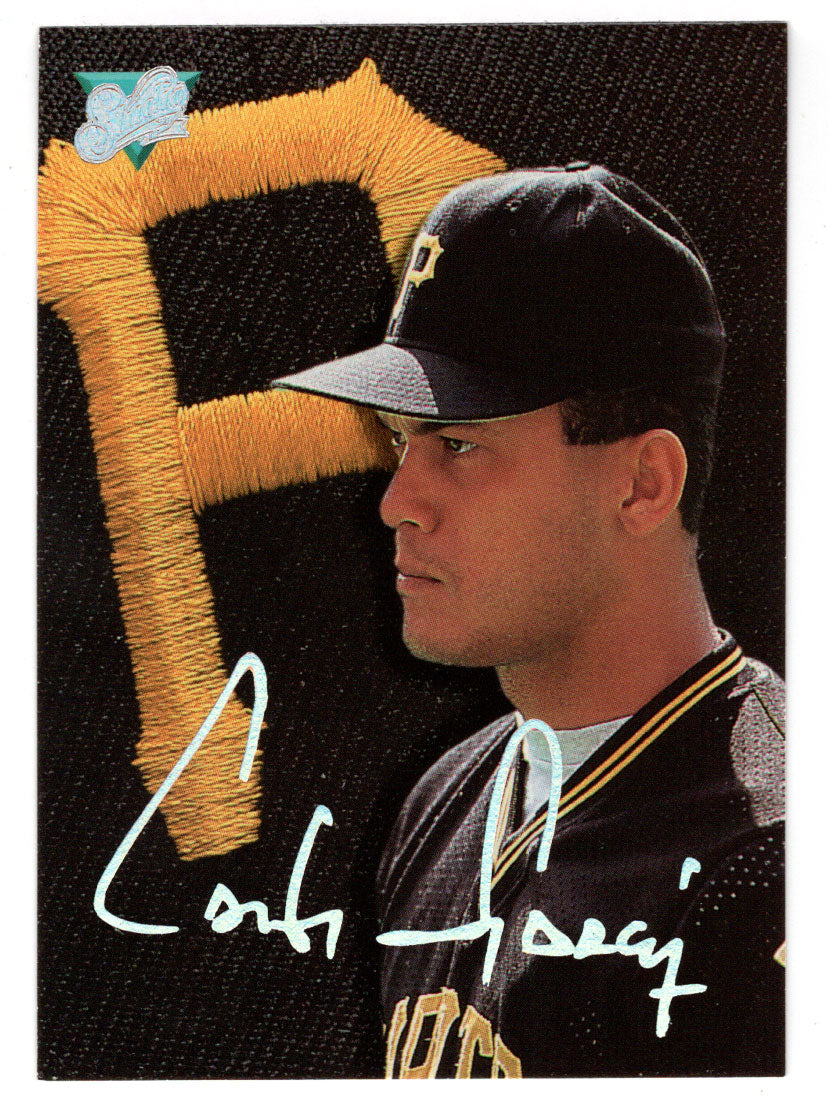 Carlos Garcia - Pittsburgh Pirates (MLB Baseball Card) 1993 Leaf Studio # 49 Mint