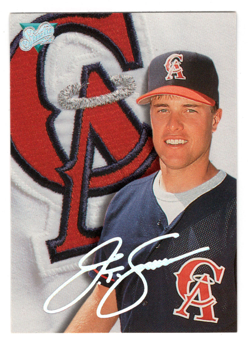 J.T. Snow RC - California Angels (MLB Baseball Card) 1993 Leaf Studio # 58 Mint