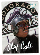 Alex Cole - Colorado Rockies (MLB Baseball Card) 1993 Leaf Studio # 106 Mint