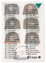 Load image into Gallery viewer, Checklist # 1 - # 1 - # 110 (MLB Baseball Card) 1993 Leaf Studio # 120 Mint
