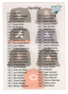 Checklist # 2 - # 111 - # 220 (MLB Baseball Card) 1993 Leaf Studio # 220 Mint