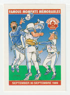 Toronto Blue Jays - Famous Moments - September 30, 1989 - Sky Dome (MLB Baseball Card) 1992 Nabisco Canada Tradition # 22 Mint