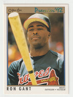 Ron Gant - Atlanta Braves (MLB Baseball Card) 1992 O-Pee-Chee Premier # 4 Mint