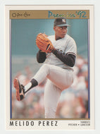 Melido Perez - New York Yankees (MLB Baseball Card) 1992 O-Pee-Chee Premier # 10 Mint