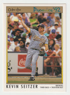 Kevin Seitzer	- Milwaukee Brewers (MLB Baseball Card) 1992 O-Pee-Chee Premier # 27 Mint