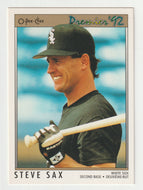 Steve Sax - Chicago White Sox (MLB Baseball Card) 1992 O-Pee-Chee Premier # 43 Mint