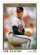 Tom Glavine - Atlanta Braves (MLB Baseball Card) 1992 O-Pee-Chee Premier # 49 Mint
