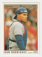 Ivan Rodriguez - Texas Rangers (MLB Baseball Card) 1992 O-Pee-Chee Premier # 55 Mint