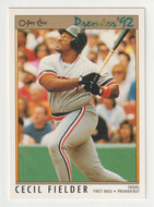 Cecil Fielder - Detroit Tigers (MLB Baseball Card) 1992 O-Pee-Chee Premier # 70 Mint