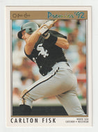 Carlton Fisk - Chicago White Sox (MLB Baseball Card) 1992 O-Pee-Chee Premier # 86 Mint