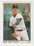 Don Mattingly - New York Yankees (MLB Baseball Card) 1992 O-Pee-Chee Premier # 92 Mint