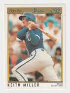 Keith Miller - Kansas City Royals (MLB Baseball Card) 1992 O-Pee-Chee Premier # 94 Mint