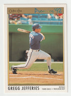 Gregg Jefferies - Kansas City Royals (MLB Baseball Card) 1992 O-Pee-Chee Premier # 95 Mint