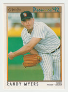 Randy Myers - San Diego Padres (MLB Baseball Card) 1992 O-Pee-Chee Premier # 104 Mint