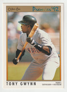 Tony Gwynn - San Diego Padres (MLB Baseball Card) 1992 O-Pee-Chee Premier # 106 Mint