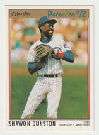 Shawon Dunston - Chicago Cubs (MLB Baseball Card) 1992 O-Pee-Chee Premier # 125 Mint