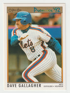 Dave Gallagher - New York Mets (MLB Baseball Card) 1992 O-Pee-Chee Premier # 128 Mint