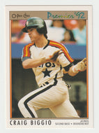 Craig Biggio - Houston Astros (MLB Baseball Card) 1992 O-Pee-Chee Premier # 135 Mint