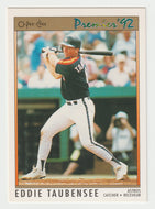 Eddie Taubensee - Houston Astros (MLB Baseball Card) 1992 O-Pee-Chee Premier # 136 Mint