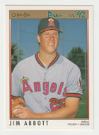 Jim Abbott - California Angels (MLB Baseball Card) 1992 O-Pee-Chee Premier # 140 Mint
