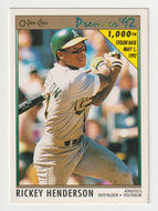 Rickey Henderson - Oakland Athletics - 1,000th Stolen Base (MLB Baseball Card) 1992 O-Pee-Chee Premier # 147 Mint