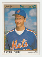 David Cone - New York Mets (MLB Baseball Card) 1992 O-Pee-Chee Premier # 175 Mint