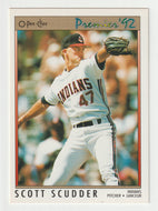 Scott Scudder - Cleveland Indians (MLB Baseball Card) 1992 O-Pee-Chee Premier # 181 Mint