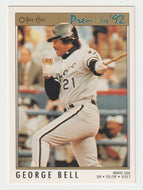 George Bell - Chicago White Sox (MLB Baseball Card) 1992 O-Pee-Chee Premier # 182 Mint