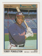 Terry Pendleton - Atlanta Braves (MLB Baseball Card) 1992 O-Pee-Chee Premier # 195 Mint