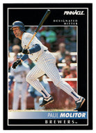 Paul Molitor - Milwaukee Brewers (MLB Baseball Card) 1992 Score Pinnacle # 8 Mint